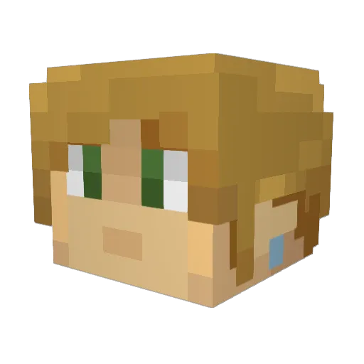 ThatWarlockBoi Minecraft avatar head, 3D render