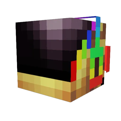 That_Black_Man Minecraft avatar head, 3D render
