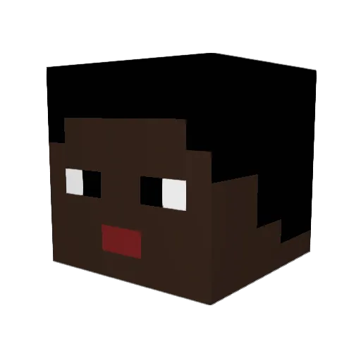That_Chigga Minecraft avatar head, 3D render