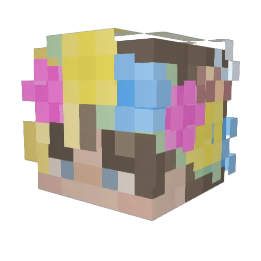 That_Gay_Girl Minecraft avatar head, 3D render
