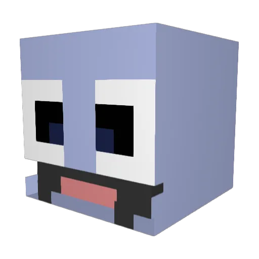 Thatawesomeyeeps Minecraft avatar head, 3D render