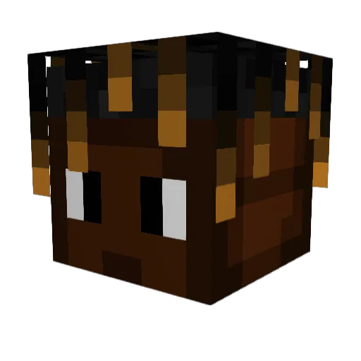 Thatblackidd Minecraft avatar head, 3D render