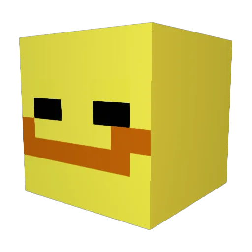 Thatboijj Minecraft avatar head, 3D render