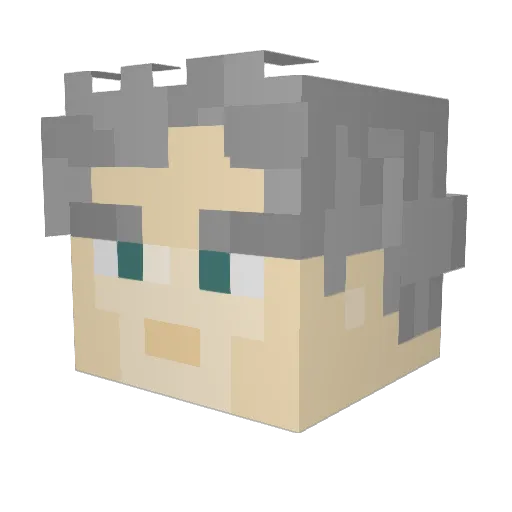 Thatguy34512 Minecraft avatar head, 3D render