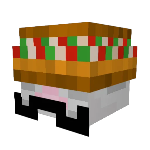 Thatguytiggs Minecraft avatar head, 3D render