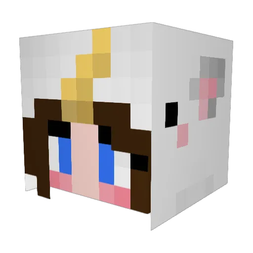 Thatha10 Minecraft avatar head, 3D render