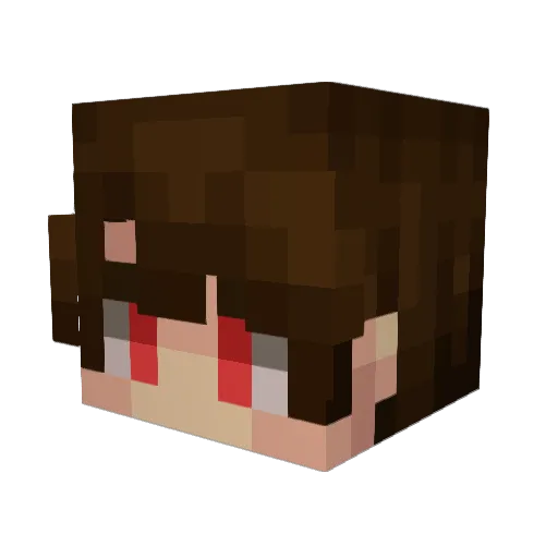 Thatian Minecraft avatar head, 3D render