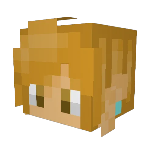 Thatminecrafte Minecraft avatar head, 3D render