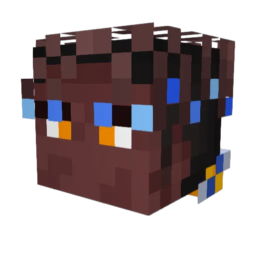 Thatminer102 Minecraft avatar head, 3D render