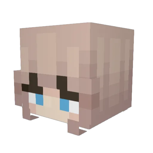ThatoneGirlAlex Minecraft avatar head, 3D render