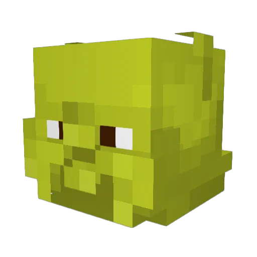 Thatonecouch Minecraft avatar head, 3D render