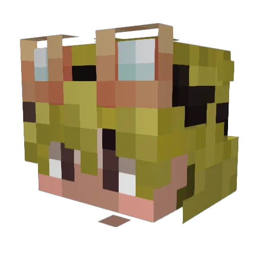 Thatonedutch2 Minecraft avatar head, 3D render