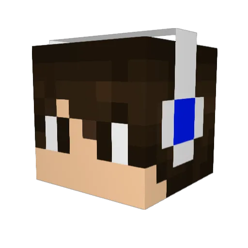 ThatsBananas Minecraft avatar head, 3D render
