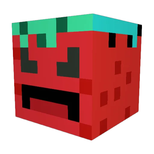 ThatsCade8Em Minecraft avatar head, 3D render