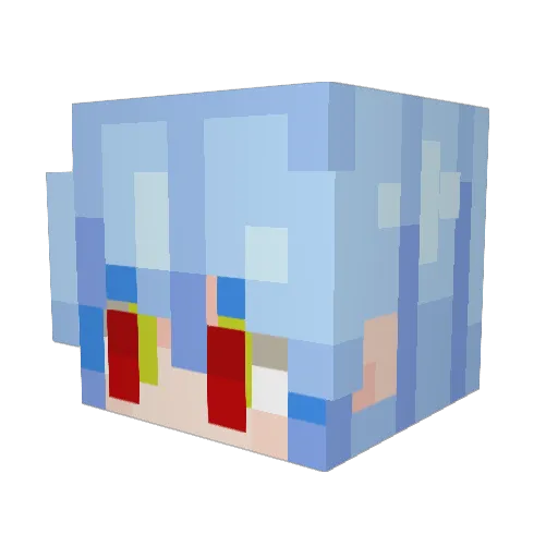 ThatsFive Minecraft avatar head, 3D render