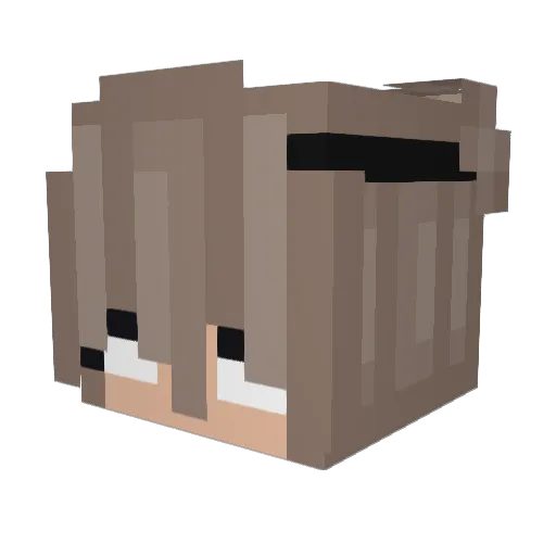ThatsLara Minecraft avatar head, 3D render
