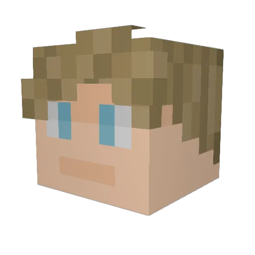 ThatsNefarious Minecraft avatar head, 3D render