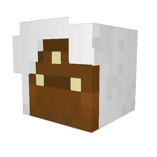 Thatskymoth Minecraft avatar head, 3D render