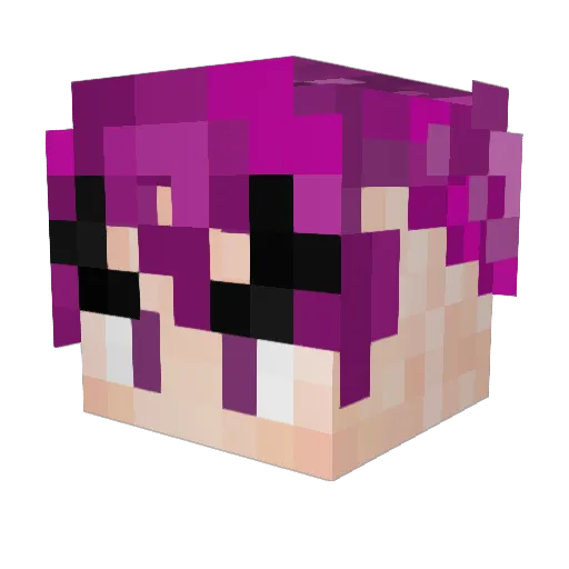 Thautk Minecraft avatar head, 3D render