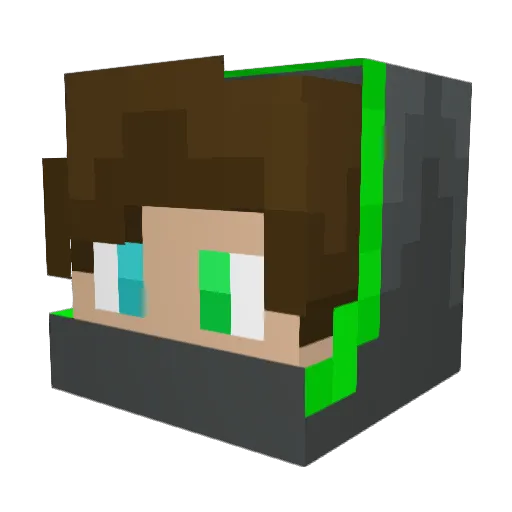 Thav01 Minecraft avatar head, 3D render