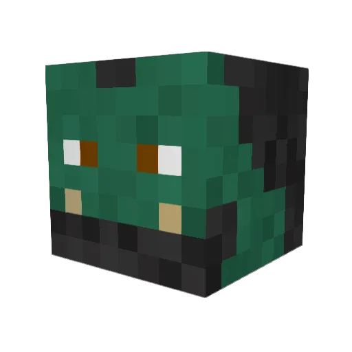 Thax_Doomskin Minecraft avatar head, 3D render