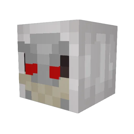 Thayarch Minecraft avatar head, 3D render