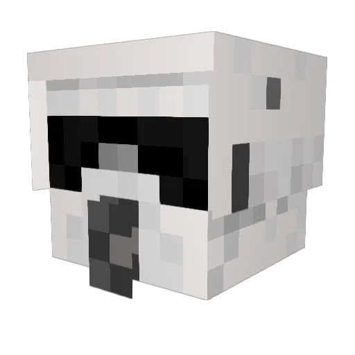 Thayen Minecraft avatar head, 3D render