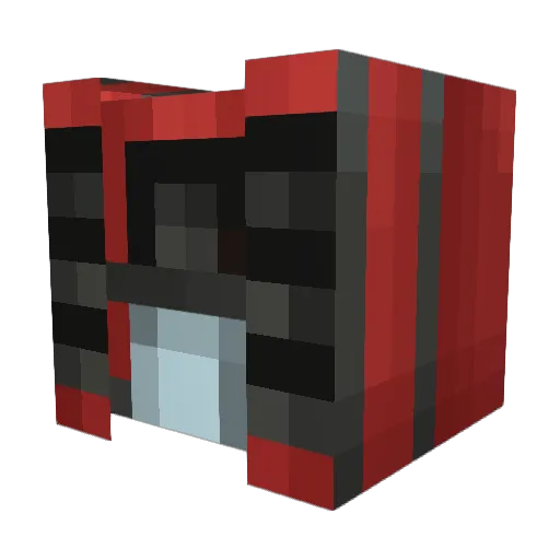 Thaynann Minecraft avatar head, 3D render