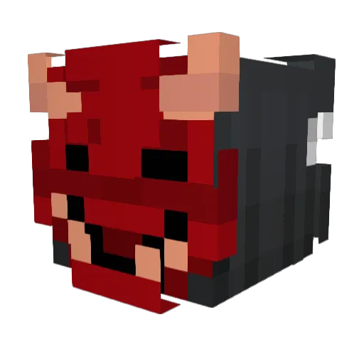 Thayyy_ Minecraft avatar head, 3D render
