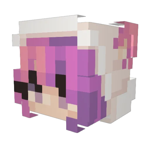 Thaz7zz Minecraft avatar head, 3D render