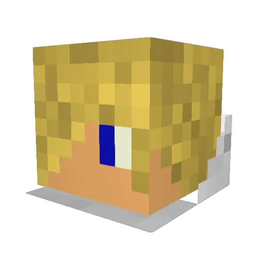 Thazation Minecraft avatar head, 3D render