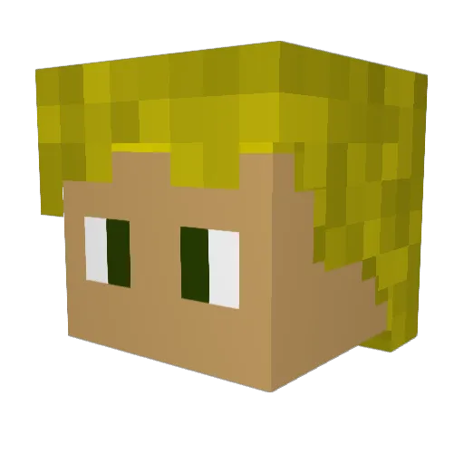 The09Ultimate Minecraft avatar head, 3D render