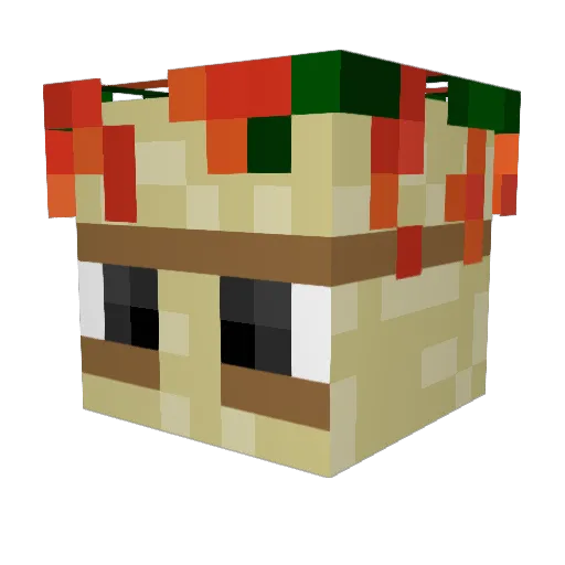 The0neHundred Minecraft avatar head, 3D render