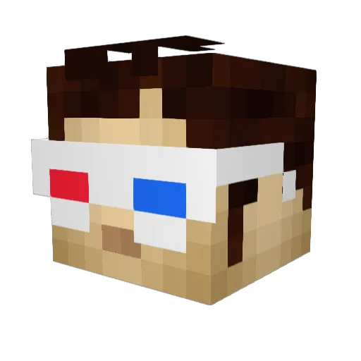 The11thDoctor28 Minecraft avatar head, 3D render