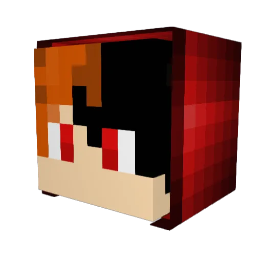 The16FigureLimit Minecraft avatar head, 3D render