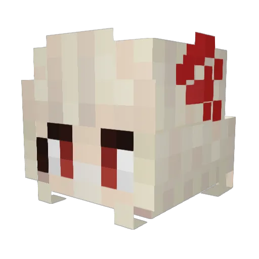 The1AJin Minecraft avatar head, 3D render