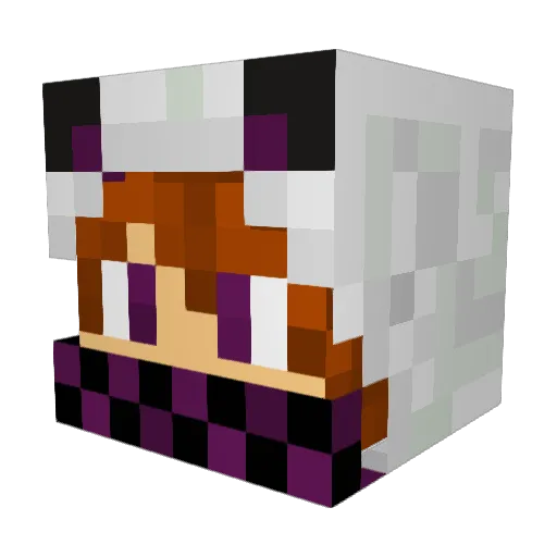 The1AndOnlyJordy Minecraft avatar head, 3D render