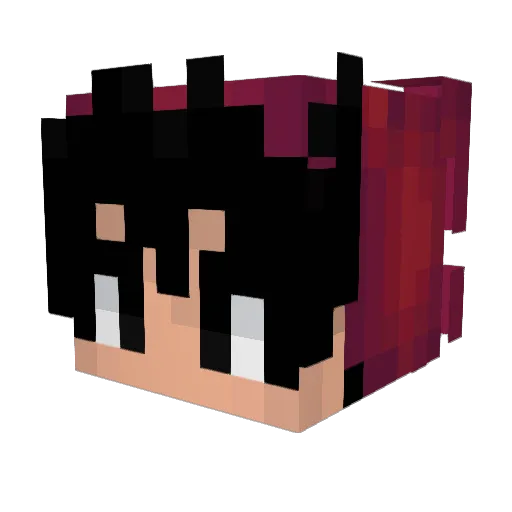 The1andonlyGen Minecraft avatar head, 3D render