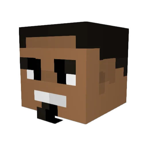 The1nOnlyAnt Minecraft avatar head, 3D render