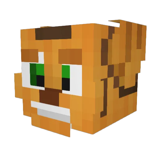 The360Headshot Minecraft avatar head, 3D render
