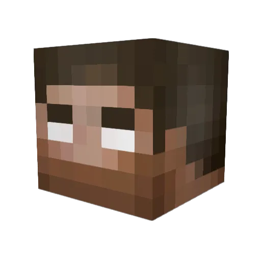 The3lite Minecraft avatar head, 3D render