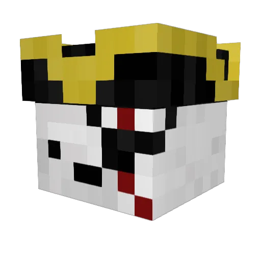The3rdCub Minecraft avatar head, 3D render