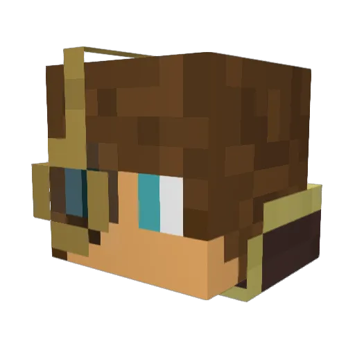 The3rdcross101 Minecraft avatar head, 3D render