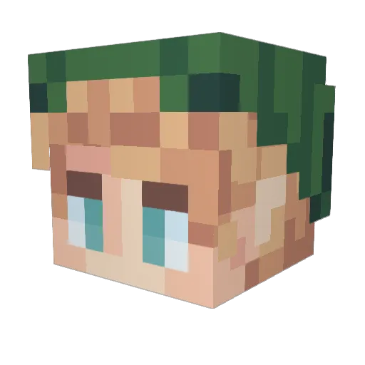 The40ozNIT Minecraft avatar head, 3D render