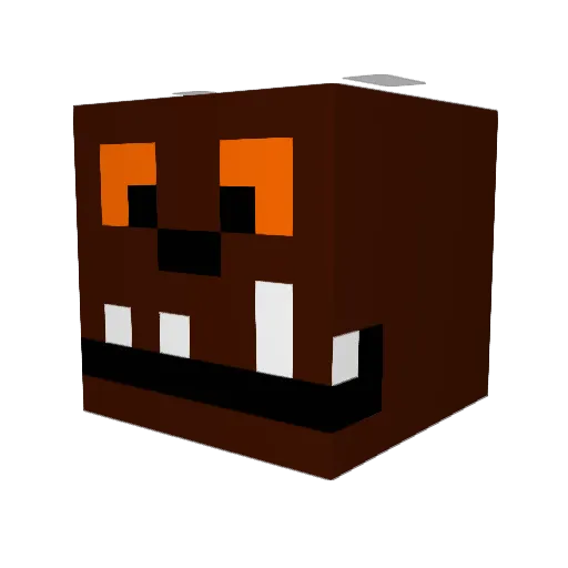 The420Gruffalo Minecraft avatar head, 3D render