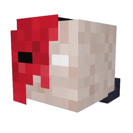 The4slaf Minecraft avatar head, 3D render