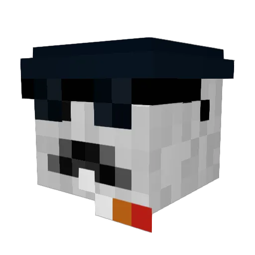 The75thwalrus Minecraft avatar head, 3D render