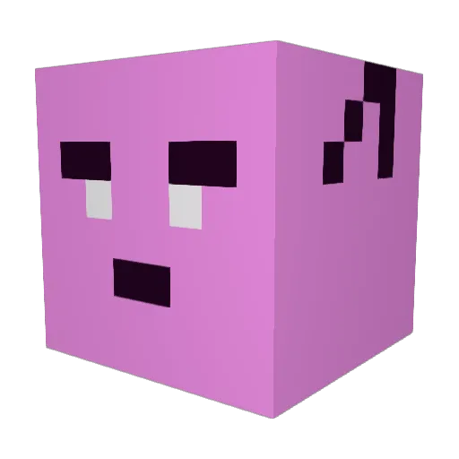 TheAFDA Minecraft avatar head, 3D render