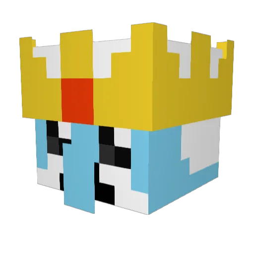TheAaronC Minecraft avatar head, 3D render