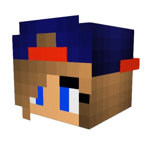 TheAbysss Minecraft avatar head, 3D render